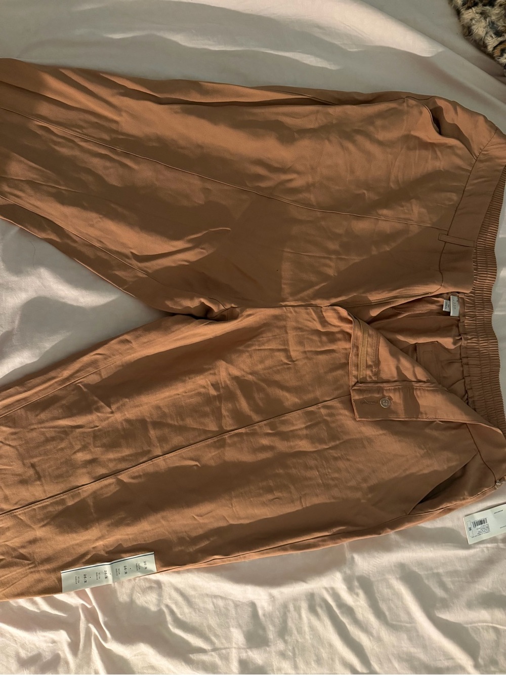 Women’s Casual Drawstring Pants in Tan